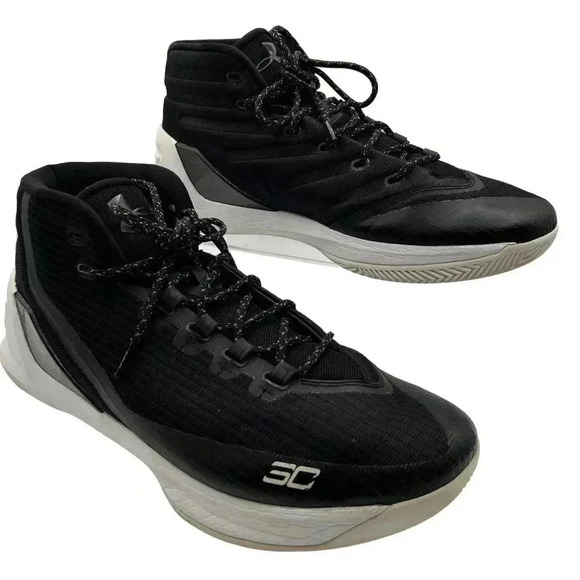 Under Armour Men 13 Steph Curry 3 Cyber Monday Basketball Shoe High Top Sneakers - Picture 1 of 12